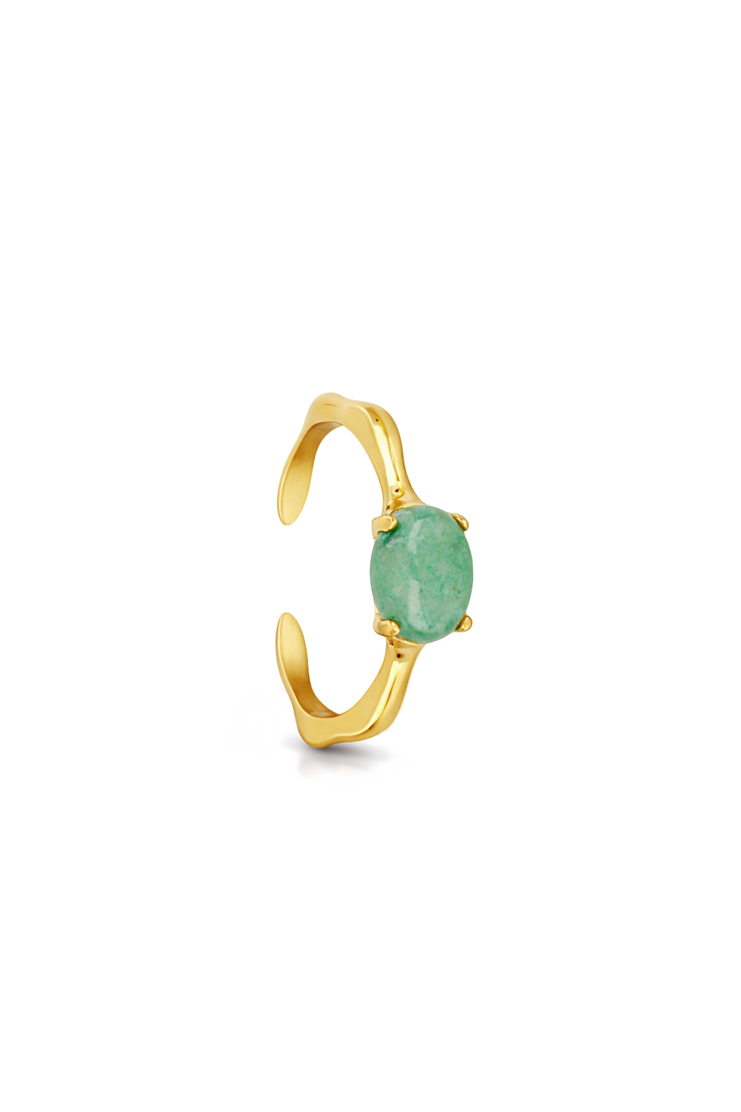 BAGUE ELVA AMAZONITE