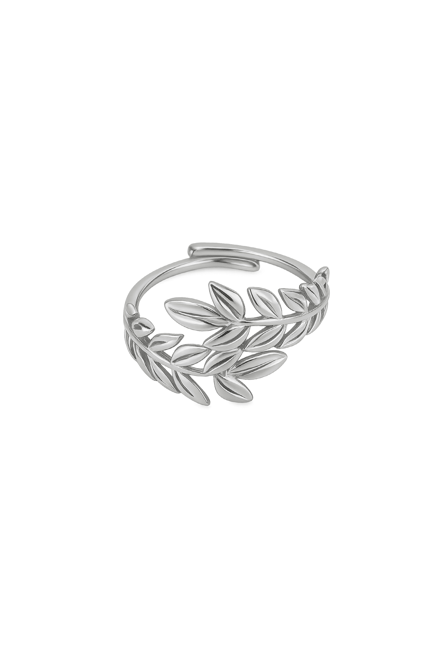 BAGUE LAURIER ARGENT