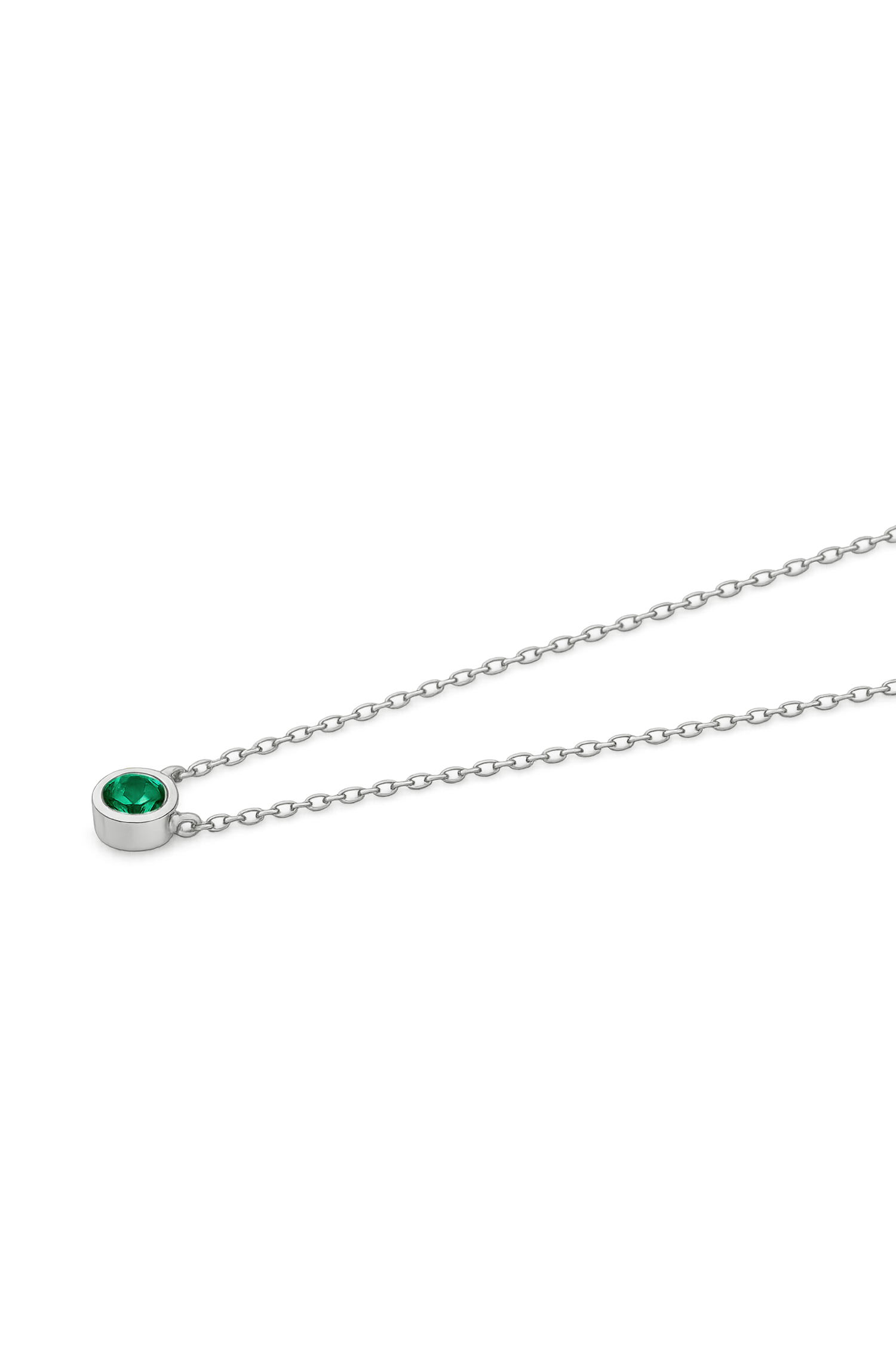 COLLAR MAELIS VERDE PLATA