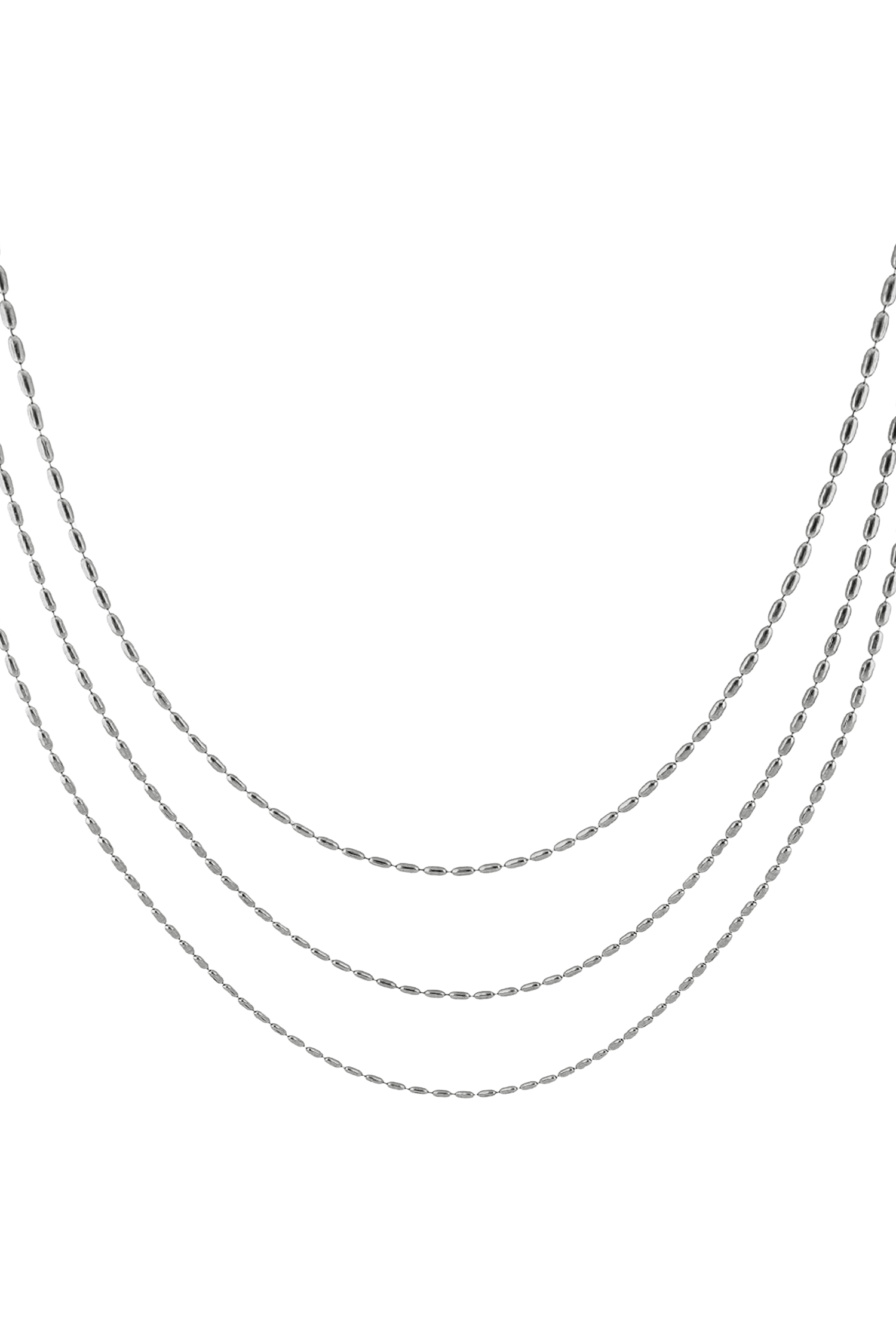 COLLIER TRIPLE ESSENTIEL ACIER