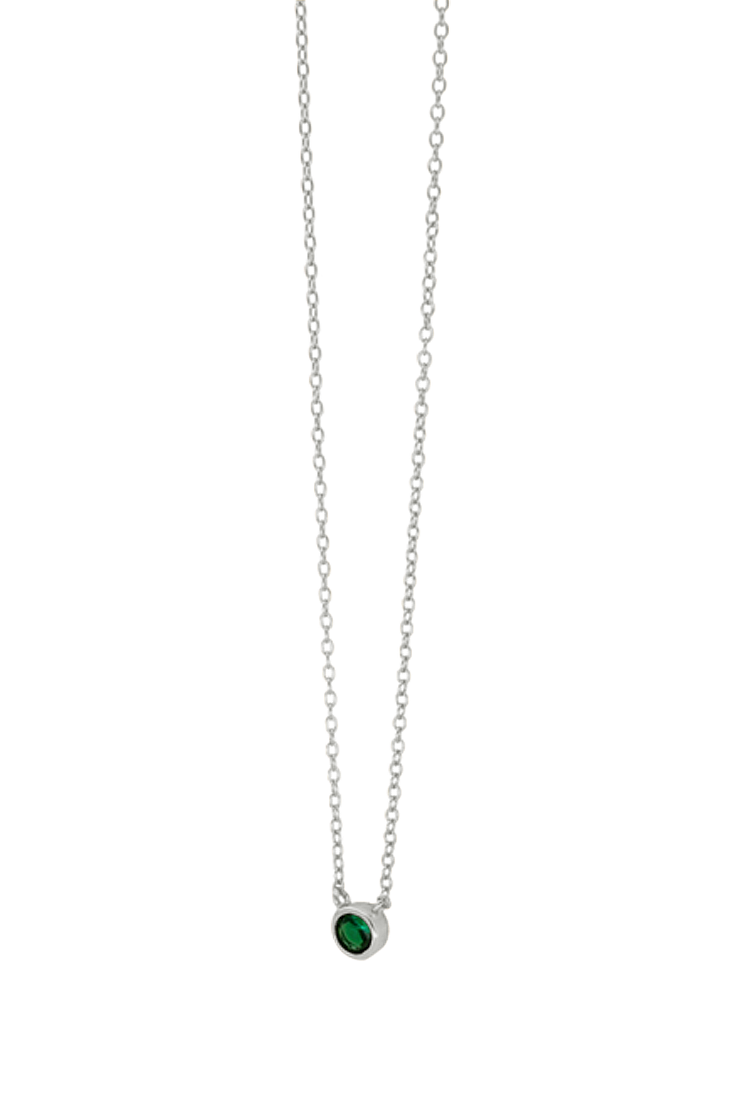 COLLAR MAELIS VERDE PLATA