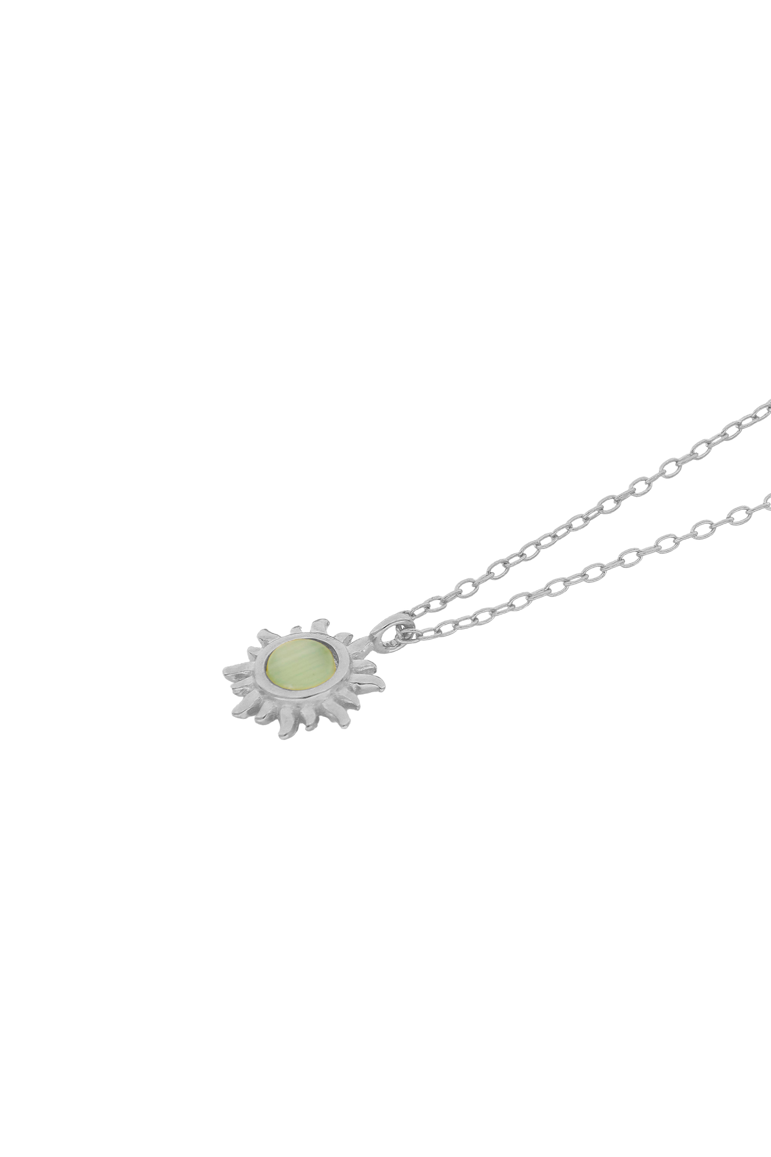 COLLAR SOLEIRA VERDE PLATA