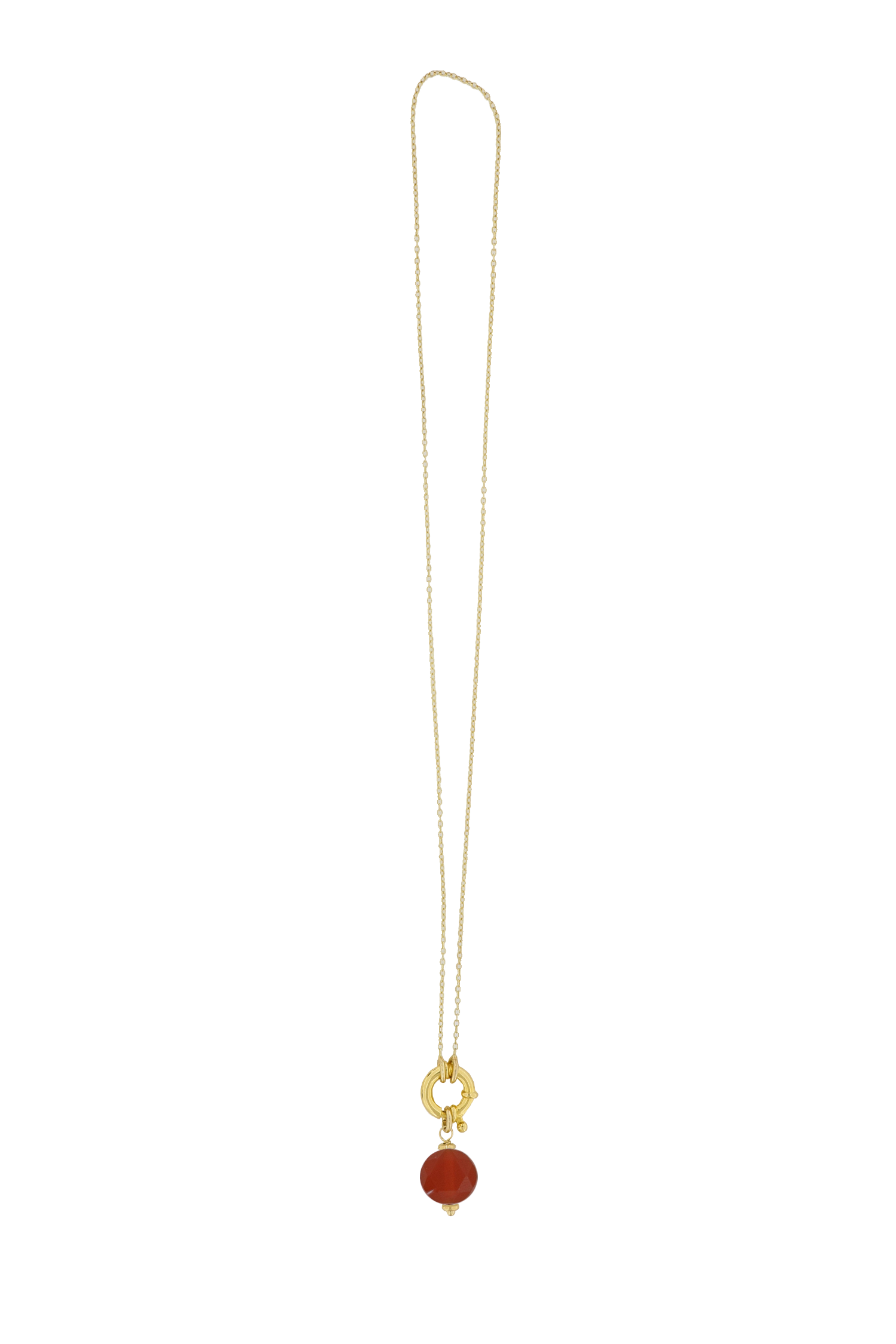 COLLAR MAVEA SARDONICE ROJO
