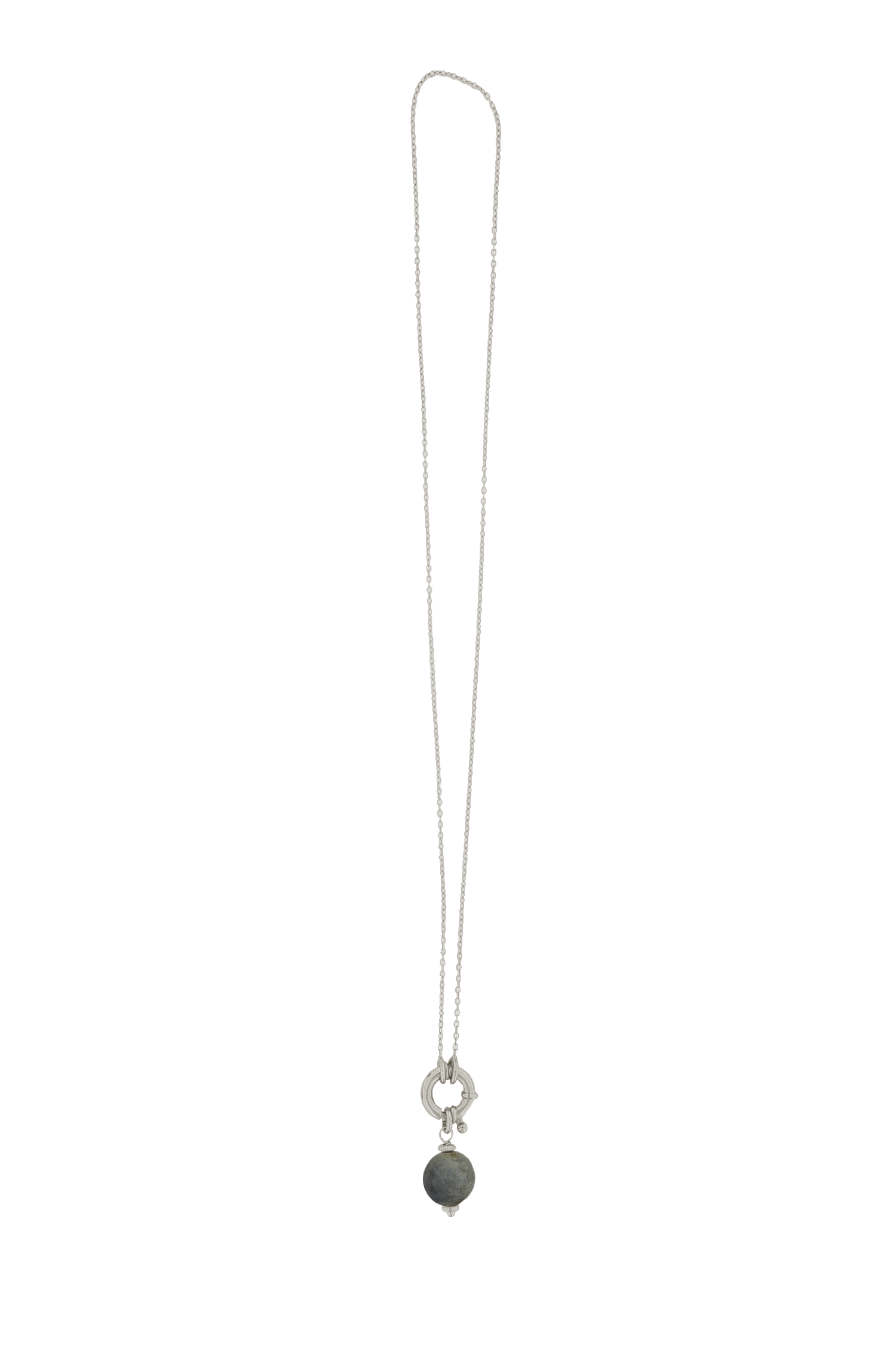 COLLAR MAVEA LABRADORITA PLATA