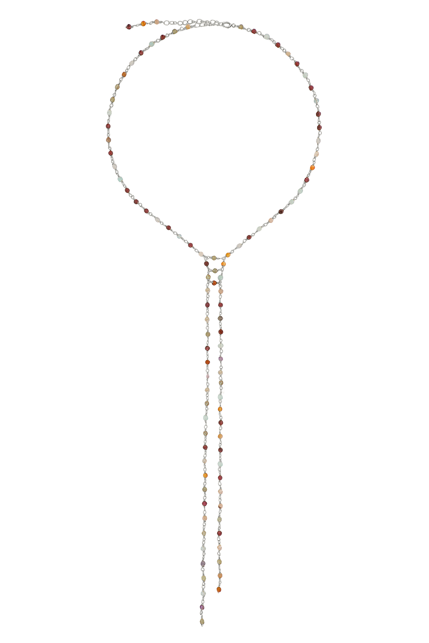 COLLAR AWEN MULTICOLOR PLATA