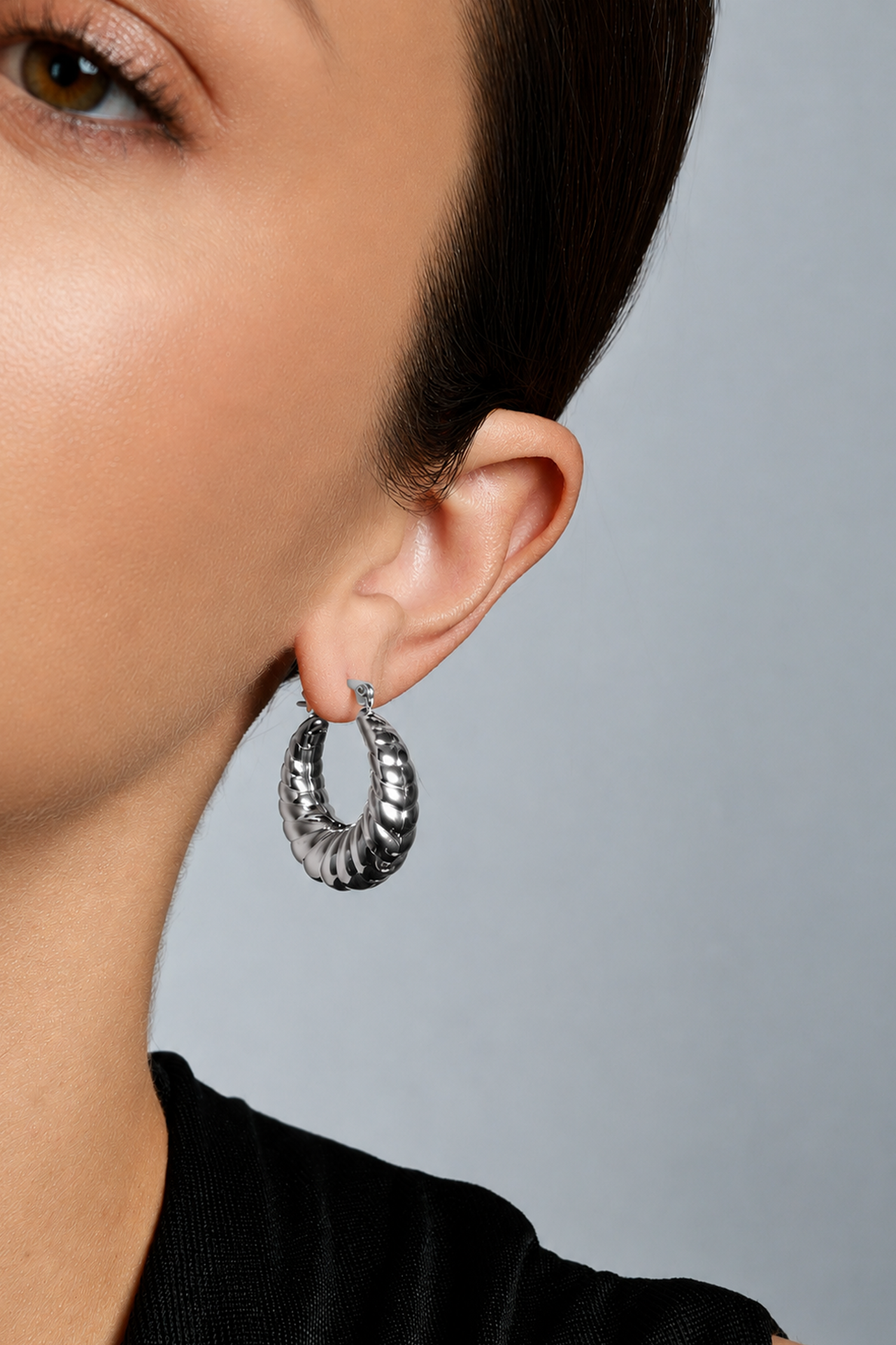 PENDIENTES SELENE ACERO