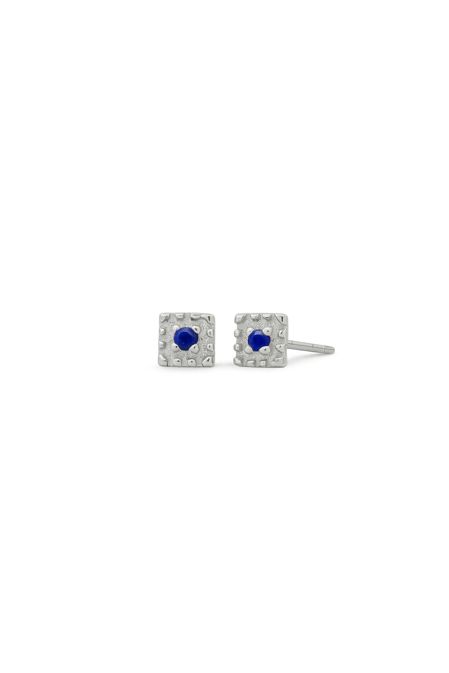 PENDIENTE VANEL AZUL PLATA