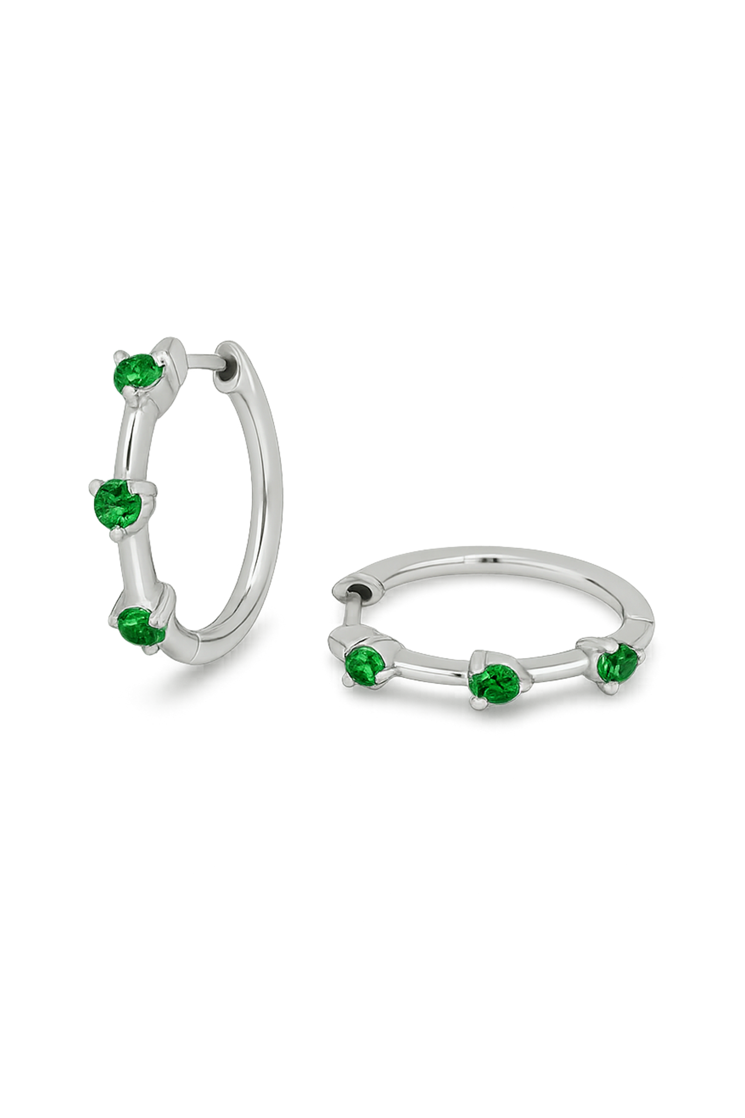 PENDIENTE SIREL VERDE PLATA