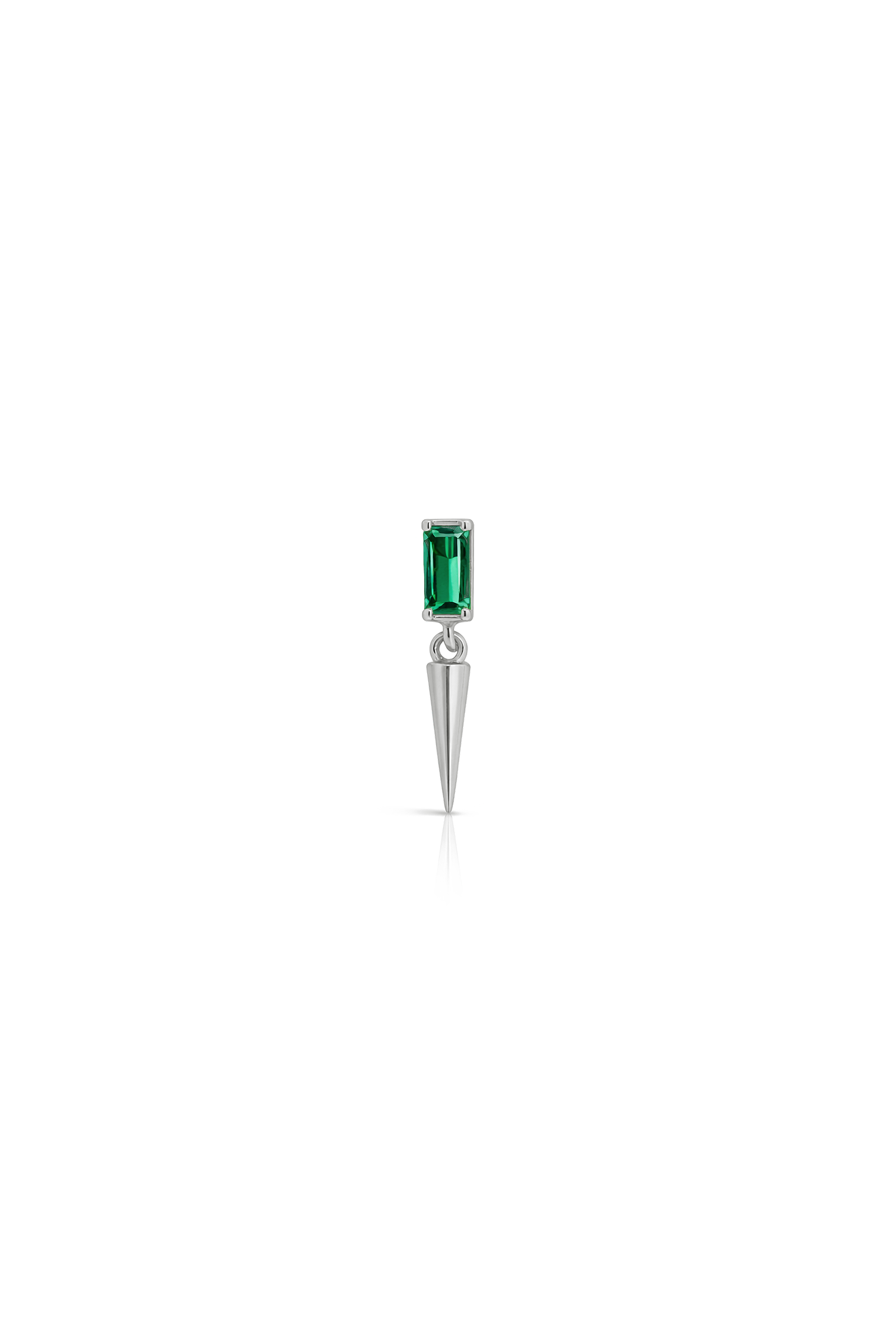 PENDIENTE MARIEL VERDE PLATA
