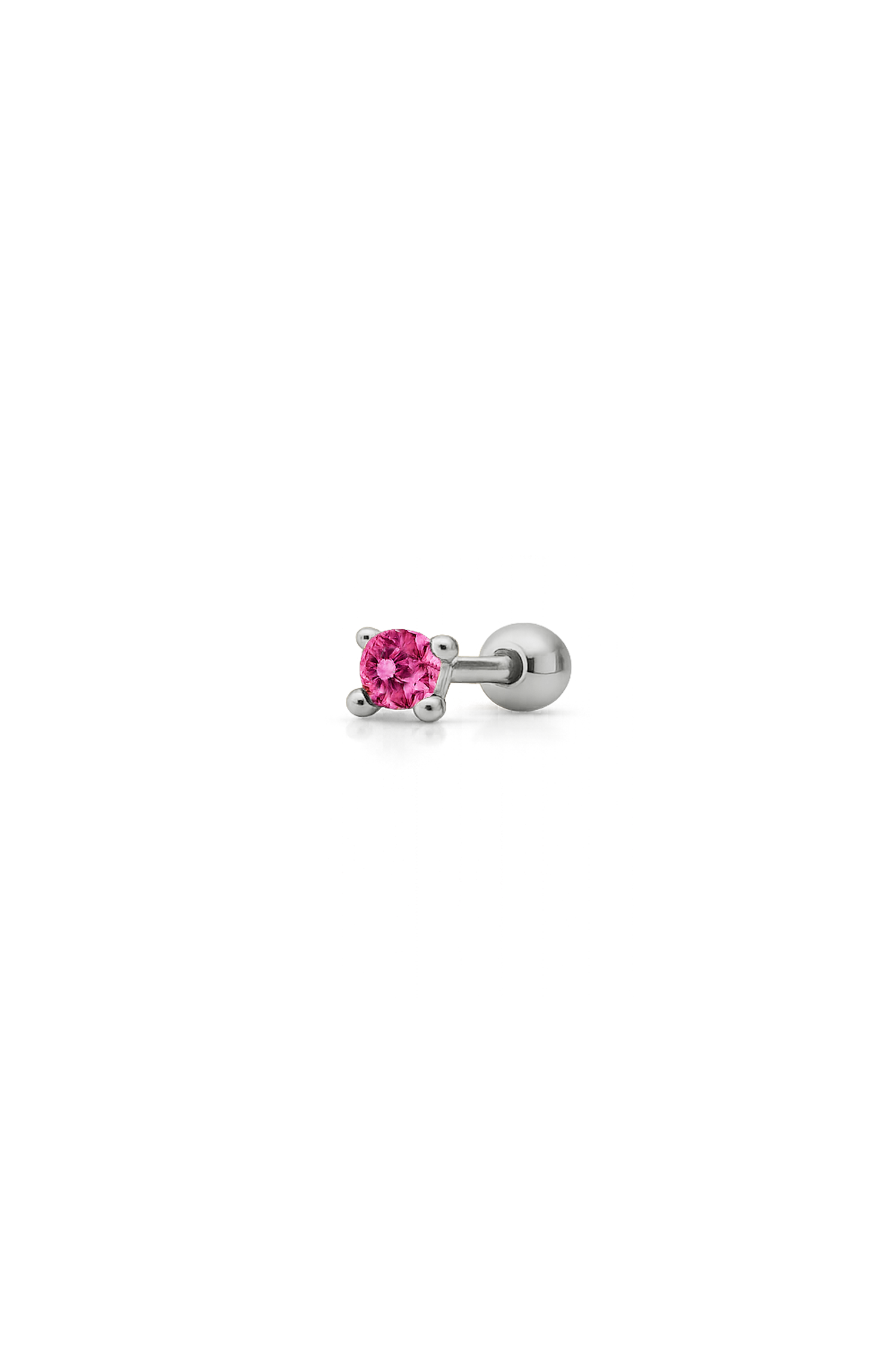 PIERCING LIRA FUCSIA PLATA