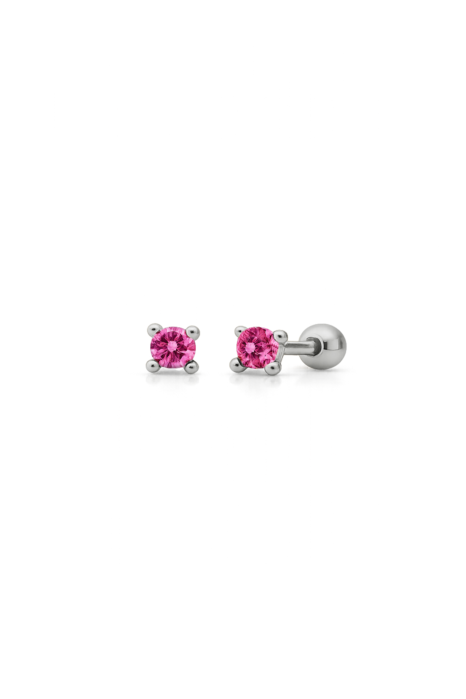 PIERCING LIRA FUCSIA PLATA