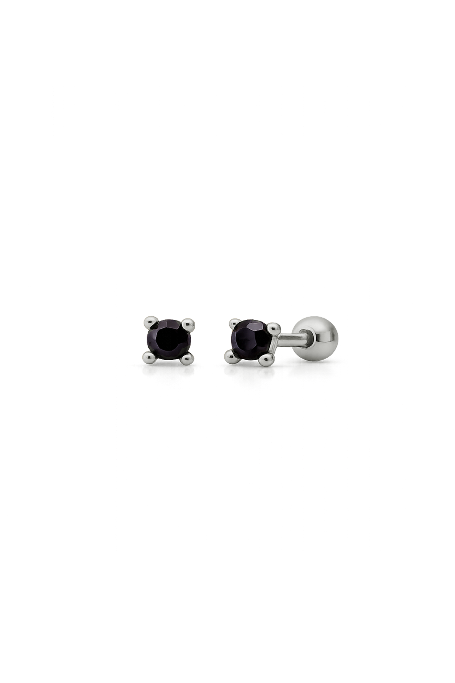 LIRA BLACK SILVER PIERCING