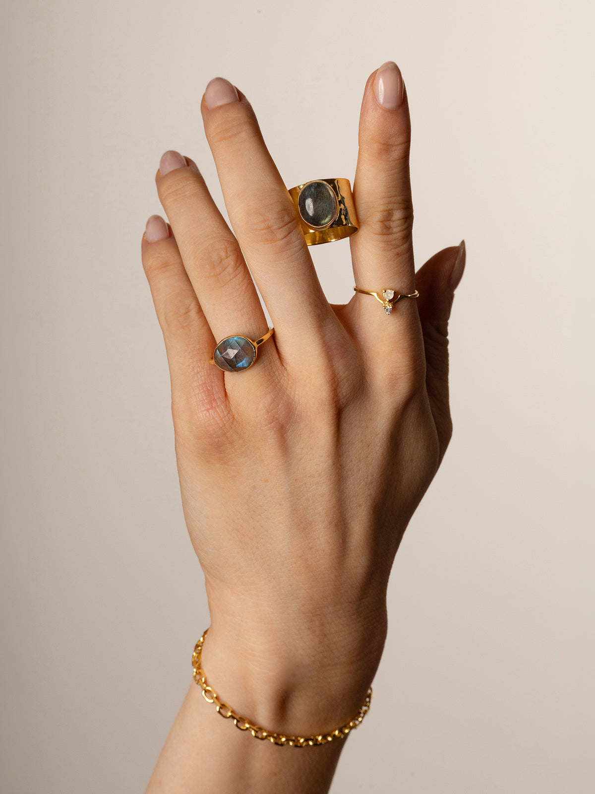 ANILLO AURUM LABRADORITA