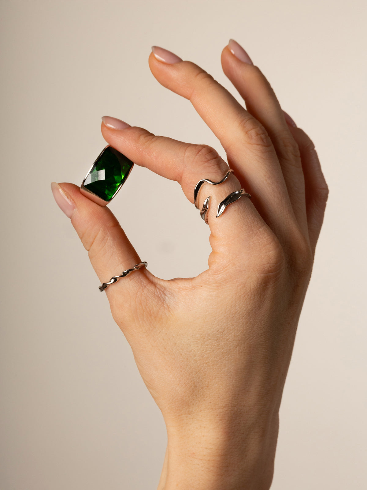 SORVYN SILVER RING
