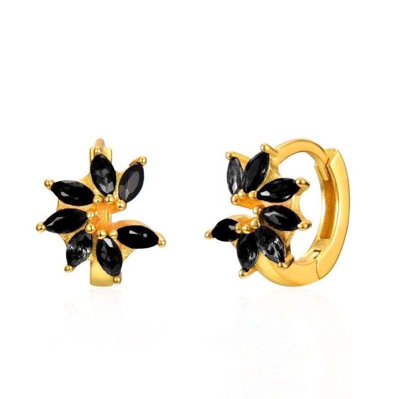 Black Garde Gold Earring