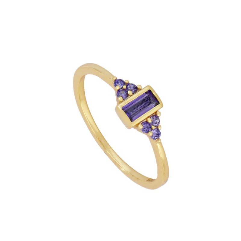 Lavender Provence Gold Ring