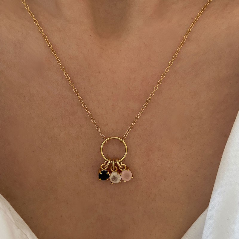 Dots Zoe Gold Necklace