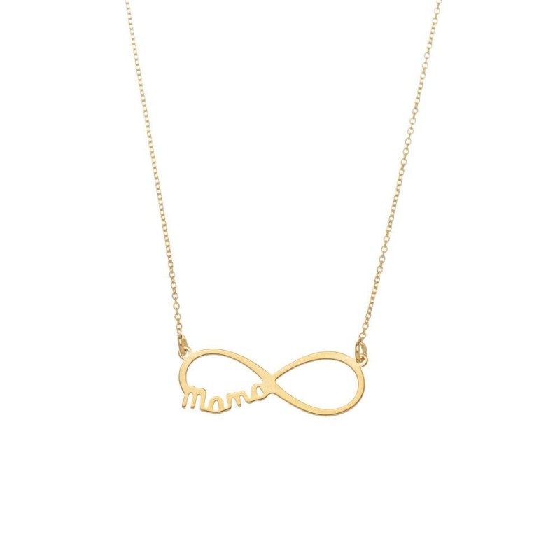Infinity Mama Gold Necklace