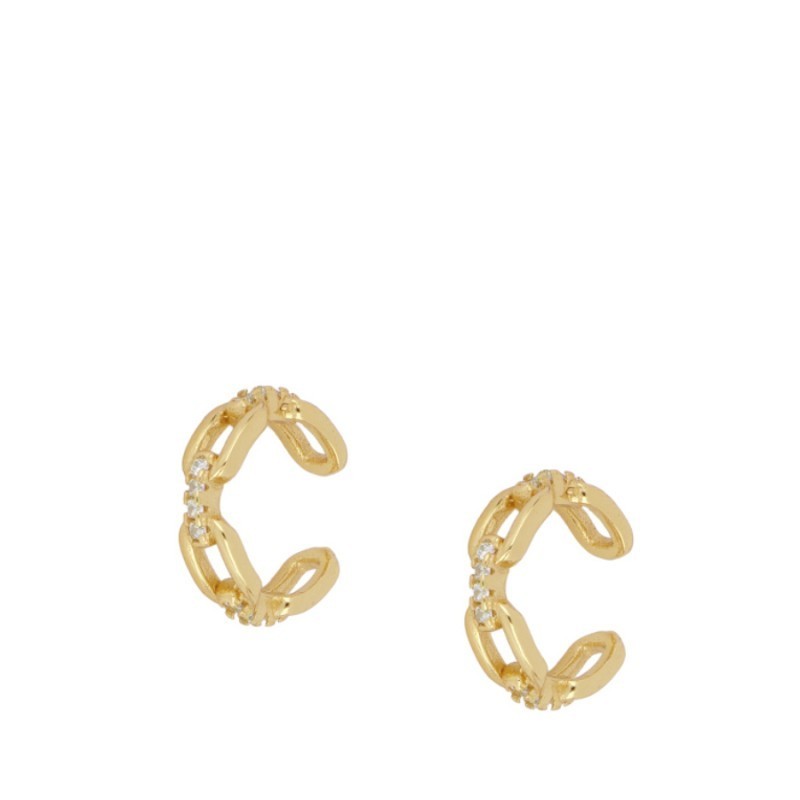 Ear Cuff Chain Circonitas oro (UNIDAD)