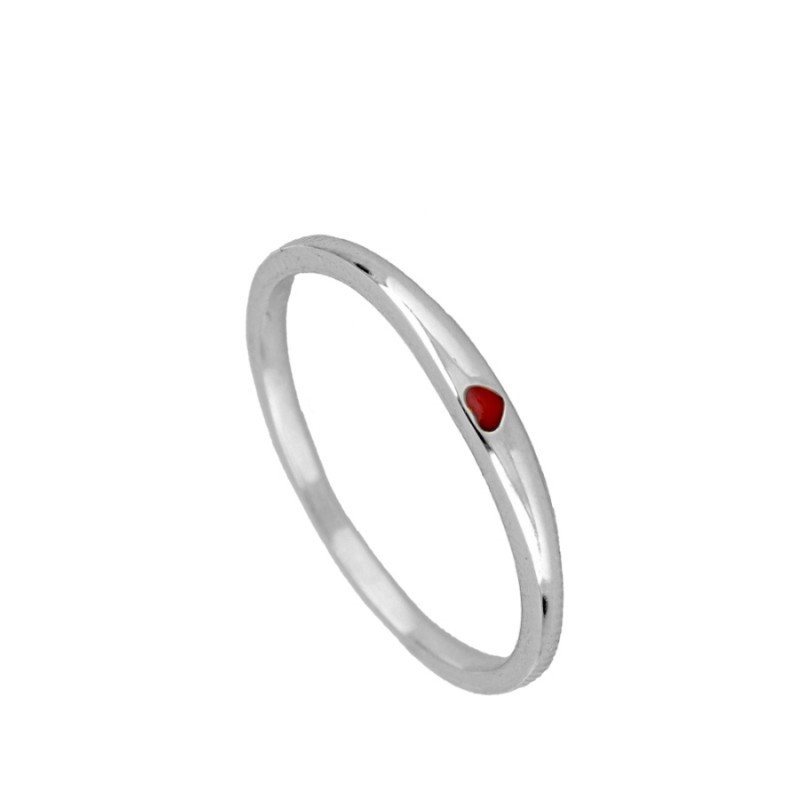 Red Mini Heart Ring