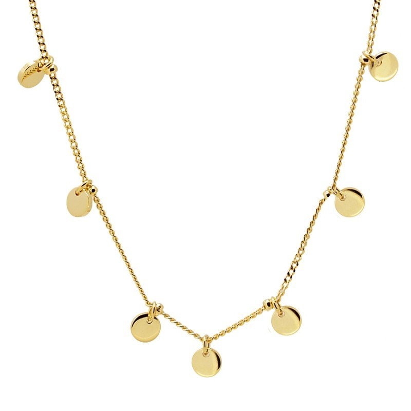 7 Chapitas Gold Necklace