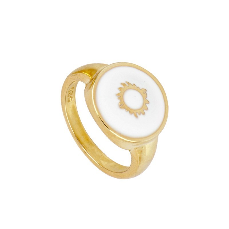 Sun Soleil Gold Ring_model