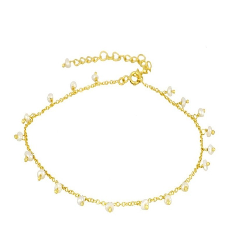 Pearls Abbi Gold Anklet