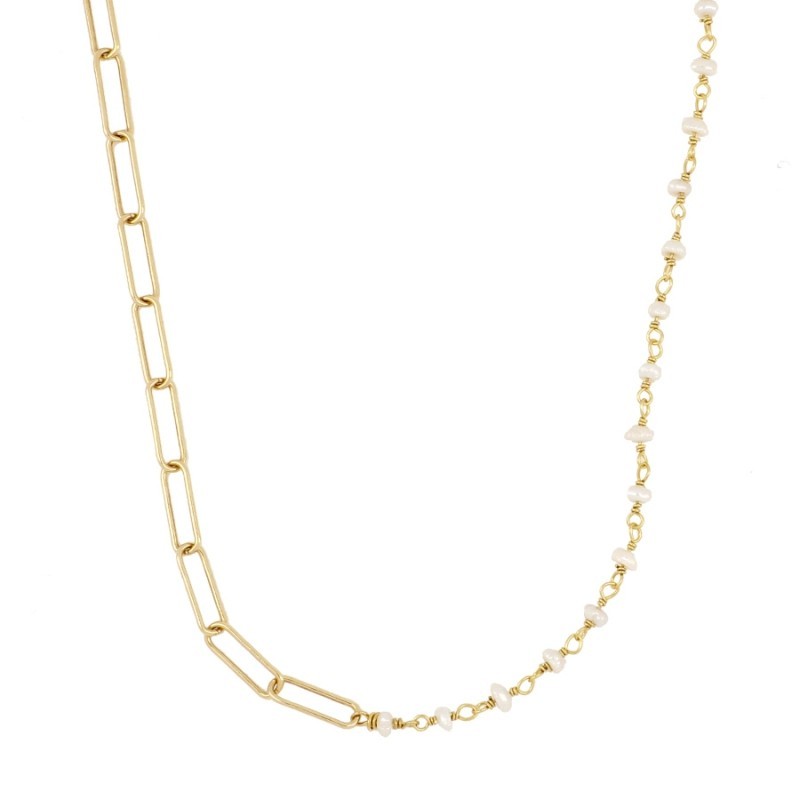 Pearls Ibiza Gold Necklace
