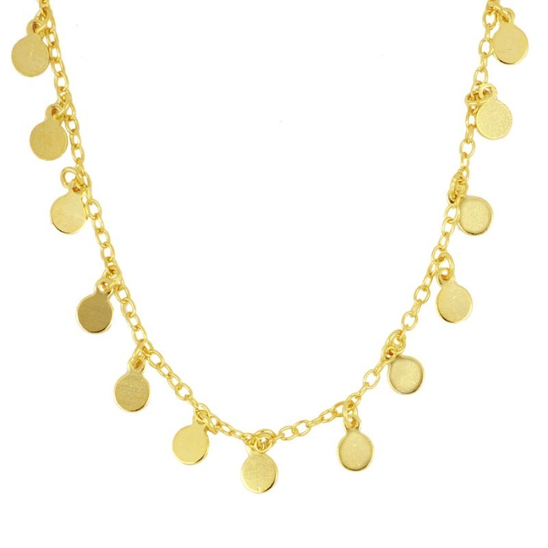 Collar 42 chapitas oro