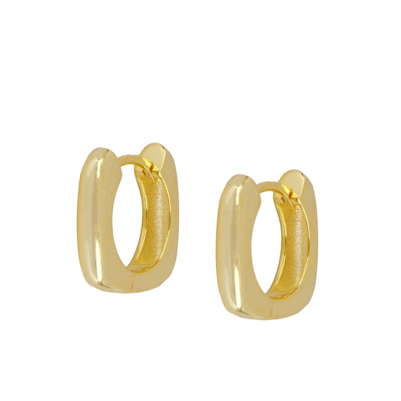 Square Gold Earring