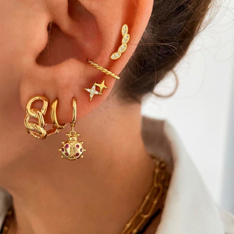 Pendiente Soul Oro 2