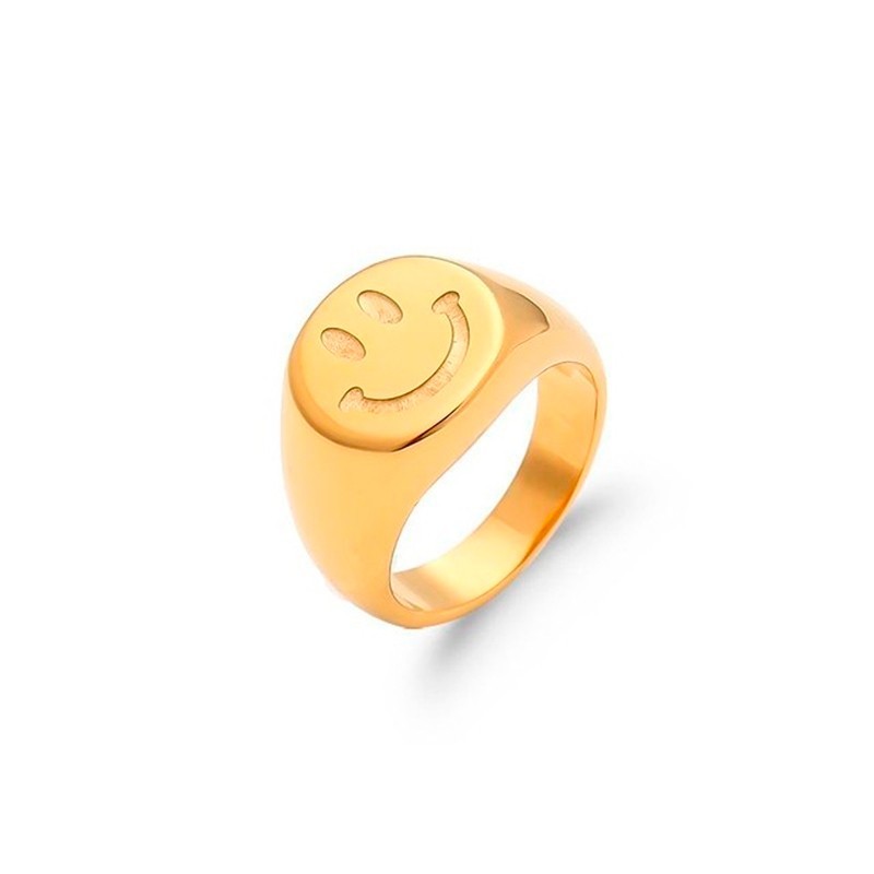 Smiley Gold Ring