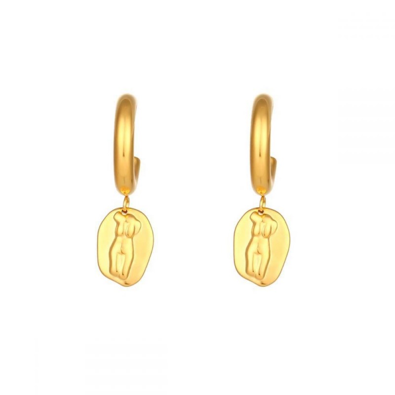 Siluet Gold Earrings (Pair)