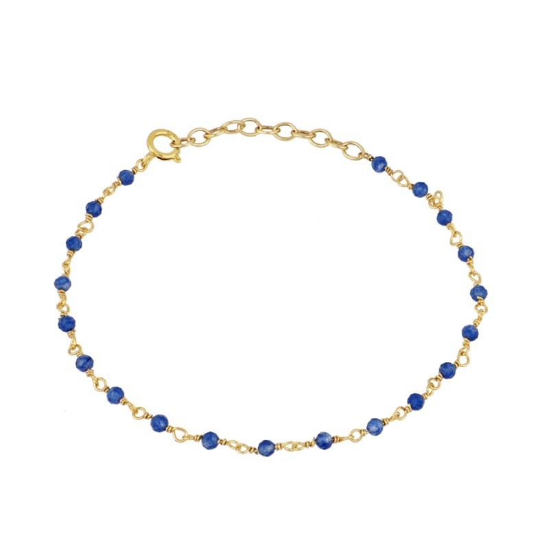 Blue Jade Chantal Gold Bracelet