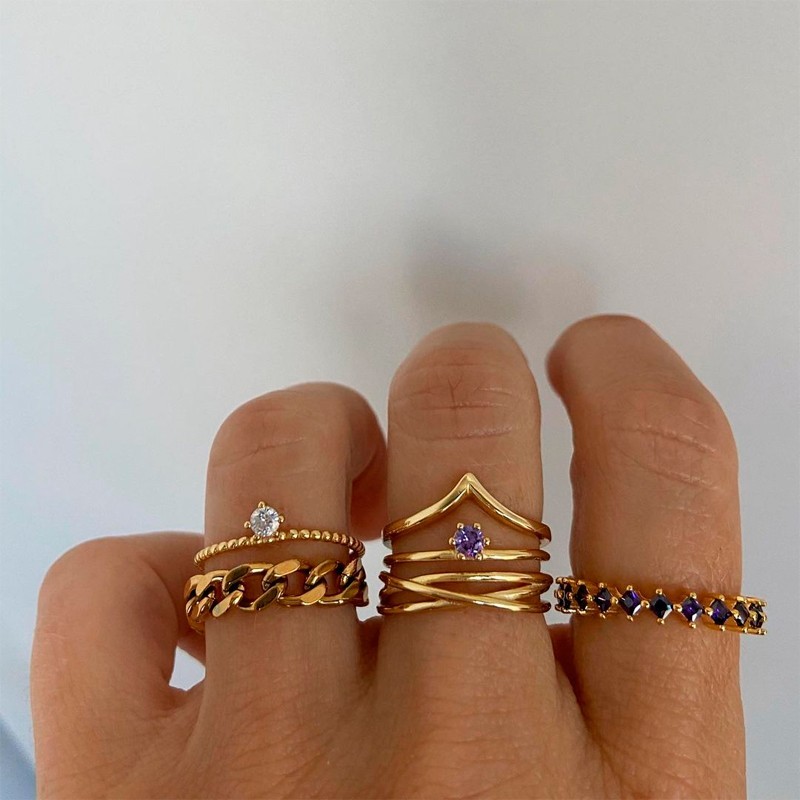 Anillo Moet Lavanda Oro 2