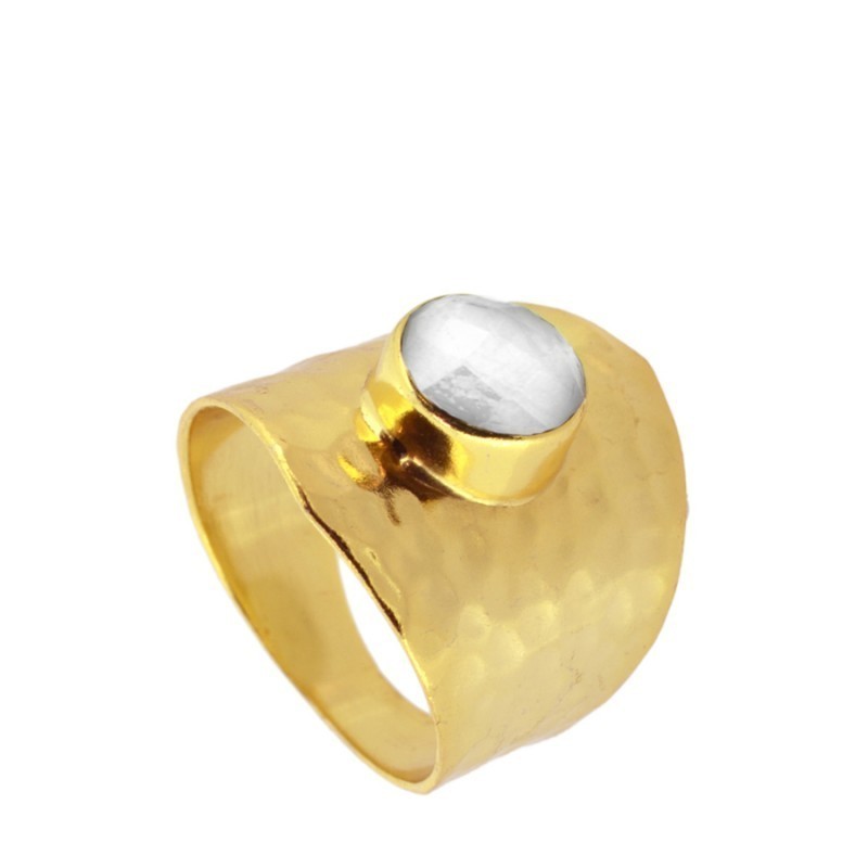 Moonstone Beau Gold Ring