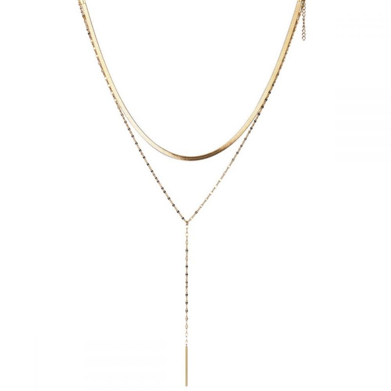 Christy Double Gold Necklace