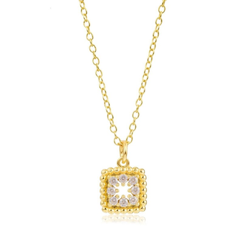 Square Arella Gold Necklace