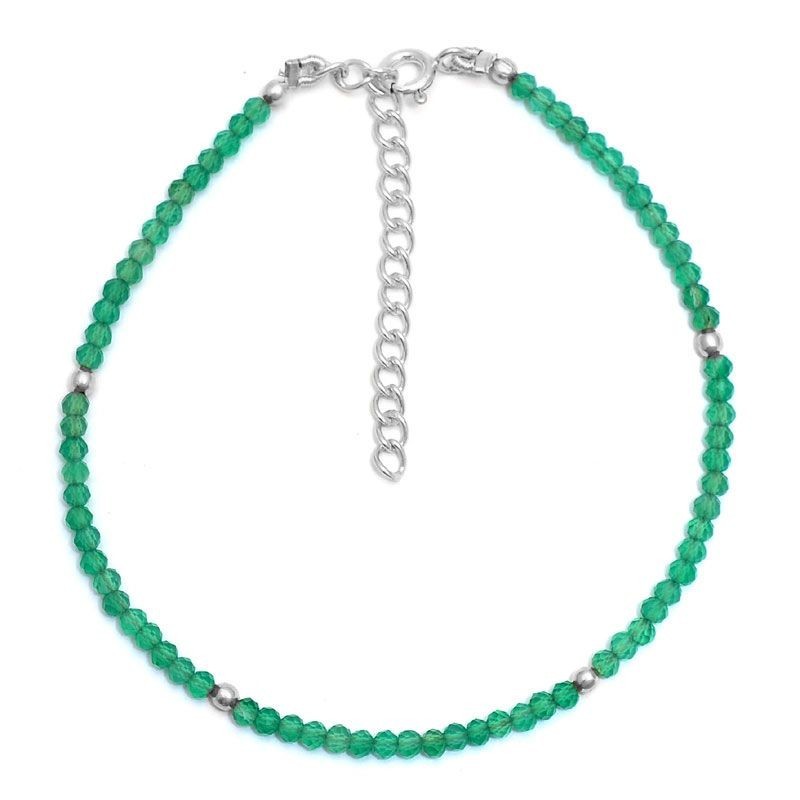 Green Onyx Wave Bracelet