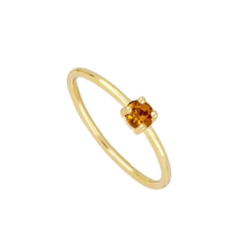 Anillo Dunya Champagne Oro