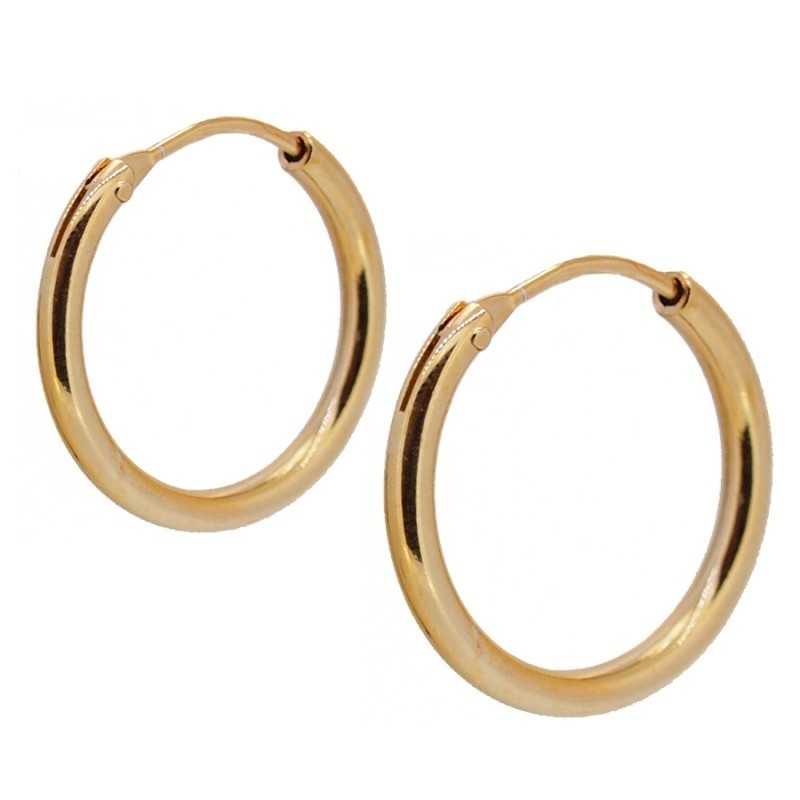 20mm Gold Closed Hoops (PAIR)