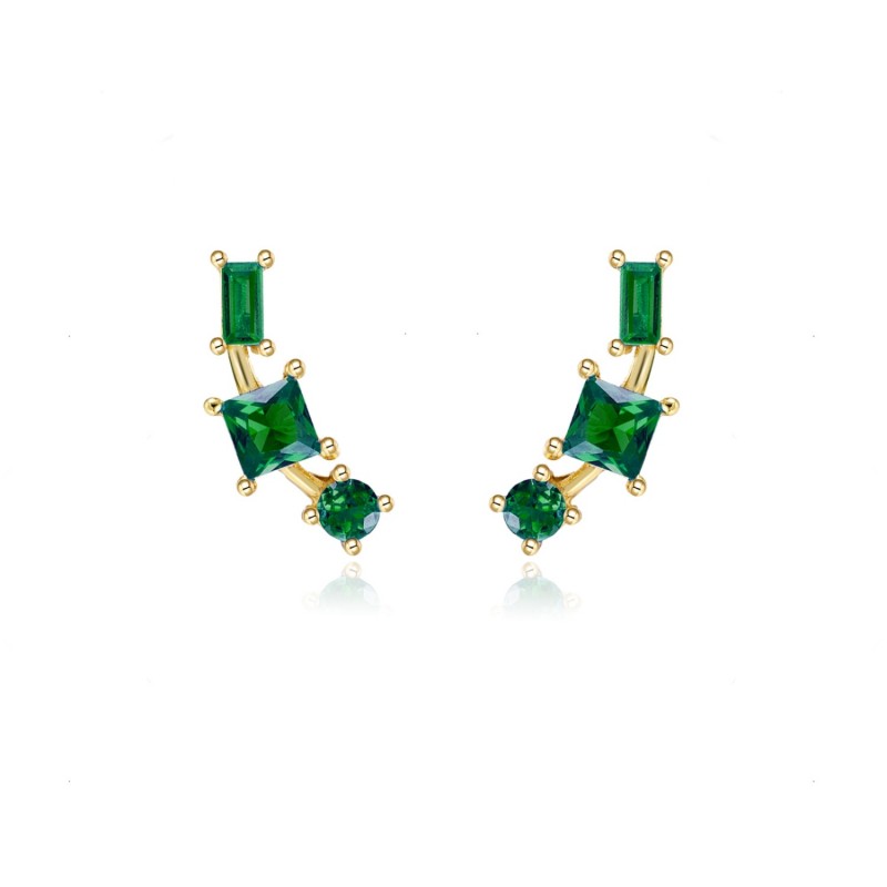 Green Suri Gold Earring