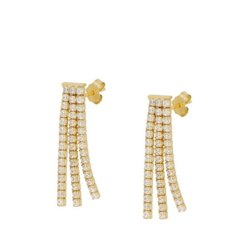 Pendiente Riviere Triple Oro (PAR)