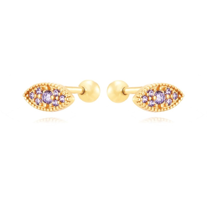 Amethyst Eye Gold Piercing