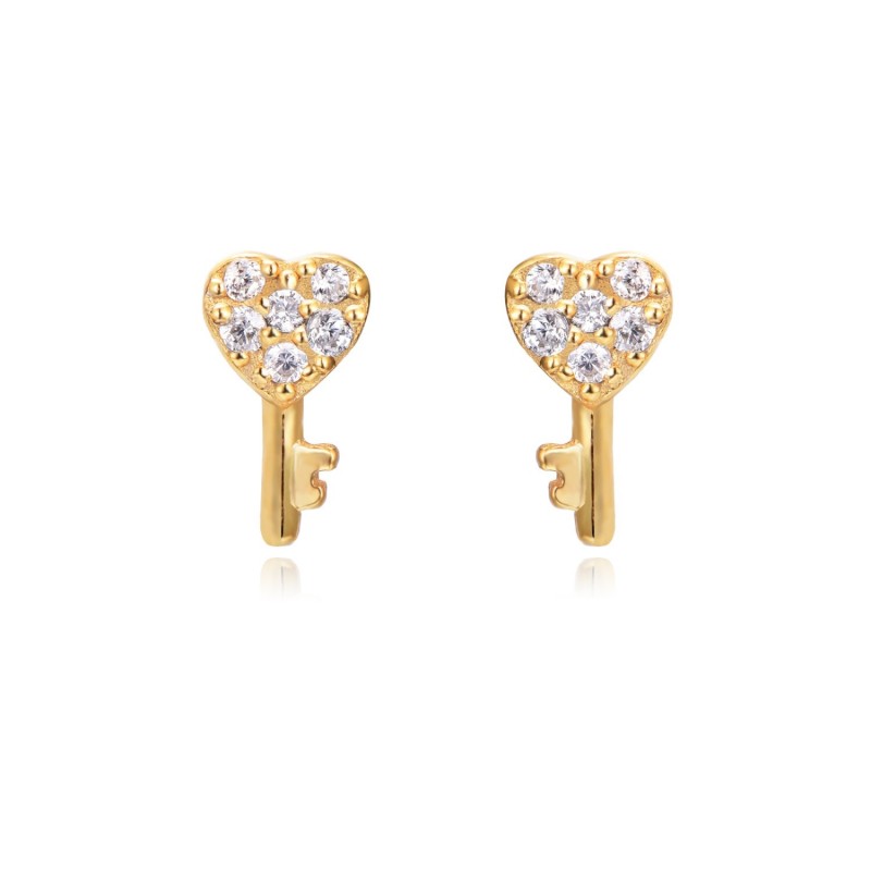 Pendiente Cley Heart Oro