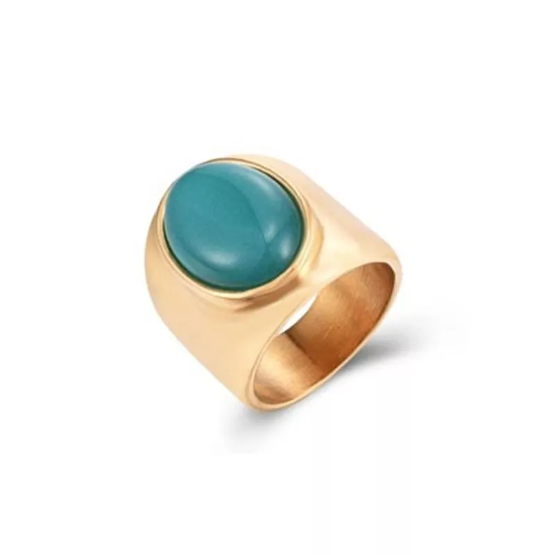 Anillo Sadie Calcedonia Oro