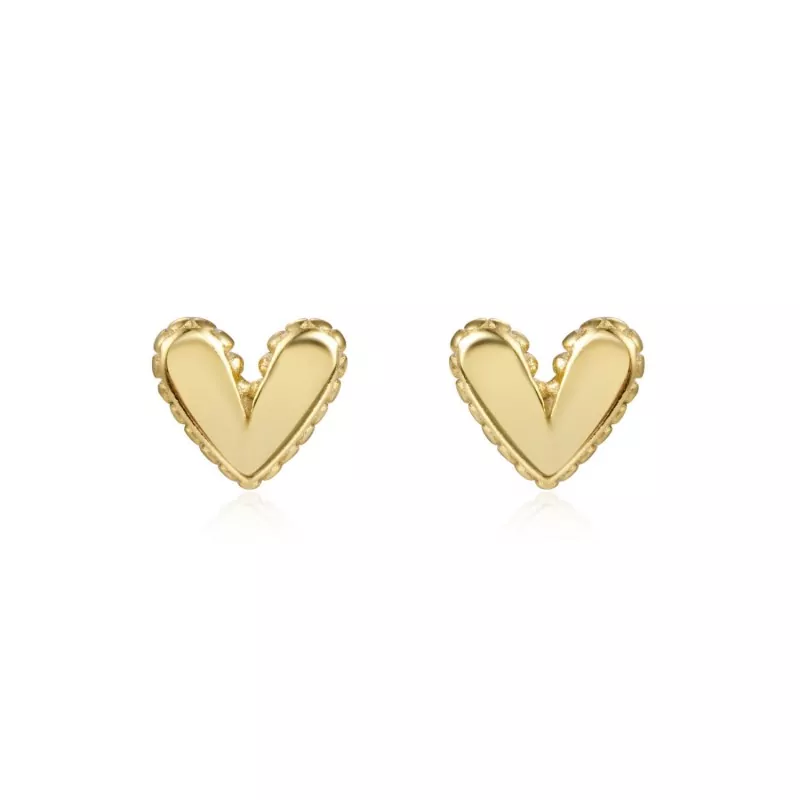 Pendiente Smooth Heart Oro