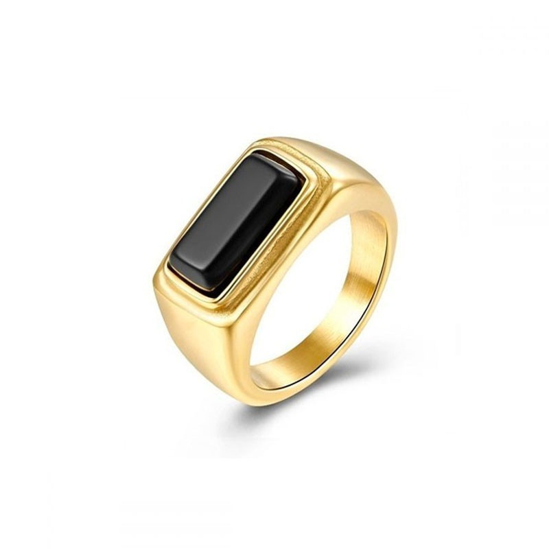 Rectangle Gold Ring