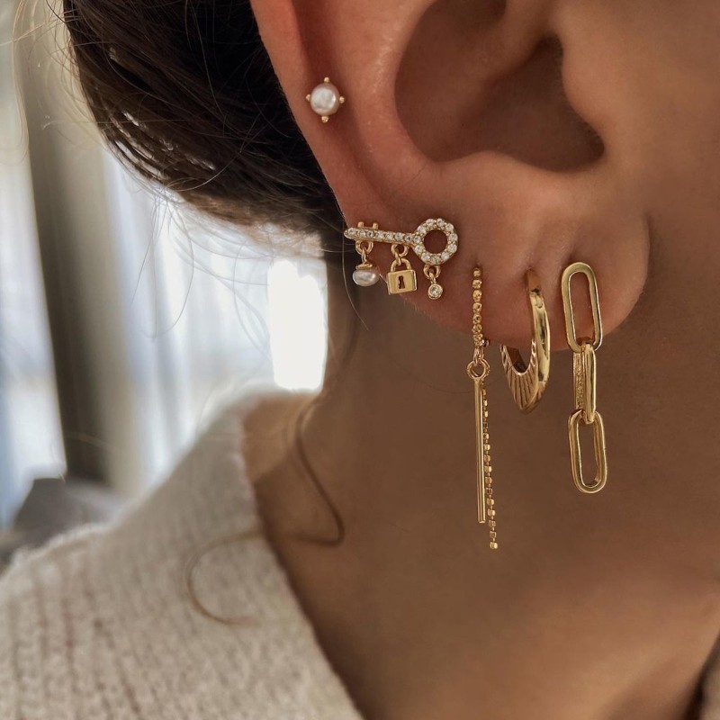 Pendientes Clau Oro (Par) 2