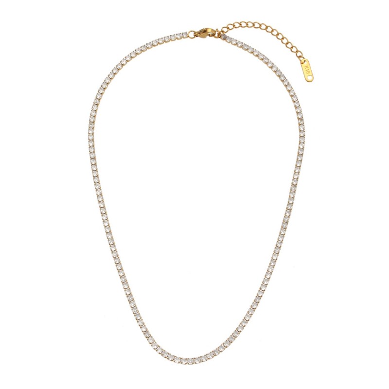 Tennis Gold Necklace